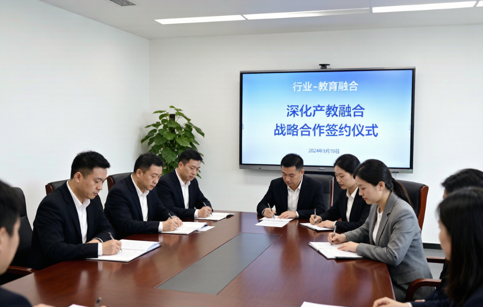 产教融合研讨会签约现场